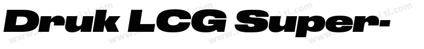 Druk LCG Super字体转换
